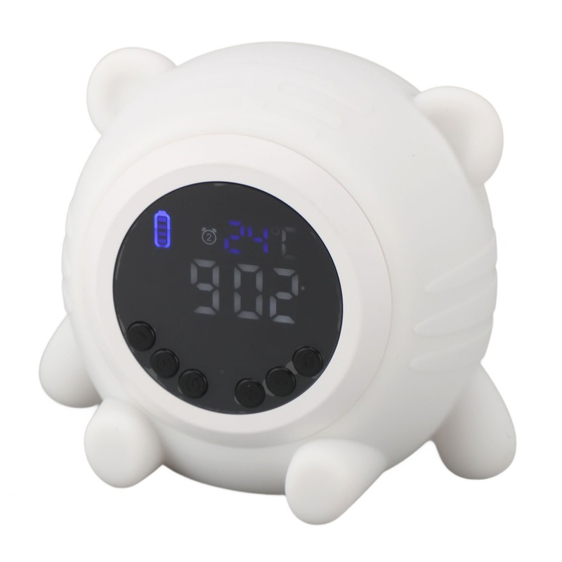 White Noise Alarm Clock Digital Rechargeable Bluetooth Alarm Clock 17