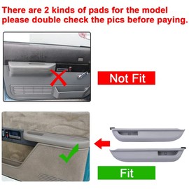 Kojem Front Door Armrest Compatible with 1988-1994 Blazer Suburban C/K LH Inner Handel Pads Panel Replace for Part Number 15691229 Driver Left Side
