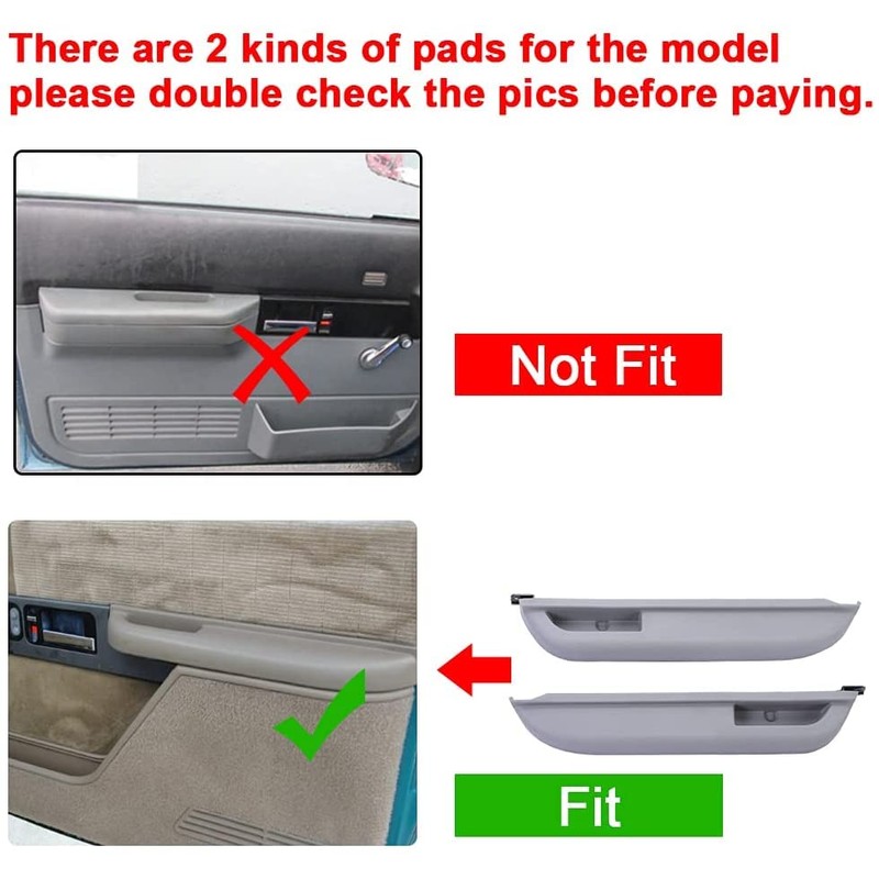 Kojem Front Door Armrest Compatible with 1988-1994 Blazer Suburban C/K