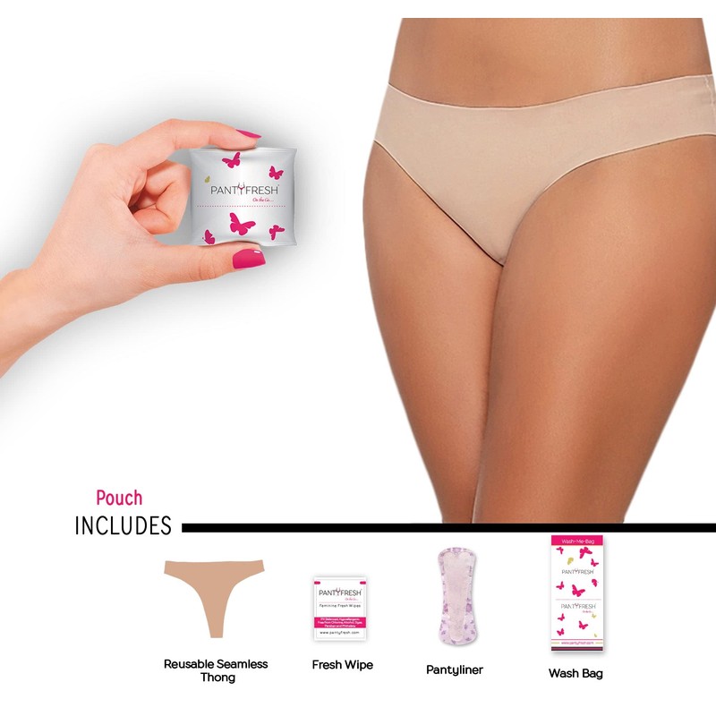Emergency Thong Individually Packed Underwear Kit Includes Seamless Pre-washed Panty,