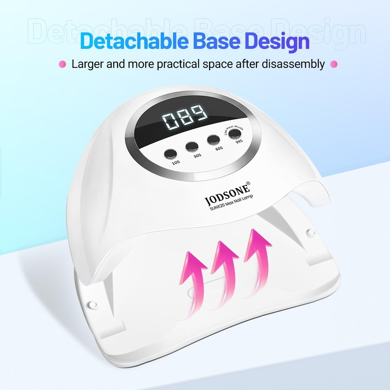 JODSONE U V LED Nail Lamp 320W, Nail Dryer for