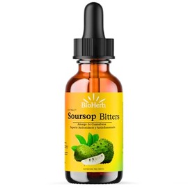 Amargo de Guanabana Extracto 100% Puro En Gotero (Soursop Bitters) - 60ml/2 Oz - Para Hasta 30 Porciones (2 Ml/Dia) - Potente Soporte Antioxidante Ric