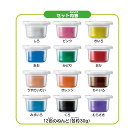 Agatsuma Nen Do! Chunky Smooth Rice Nendor, 12 Colors, 4971404321052
