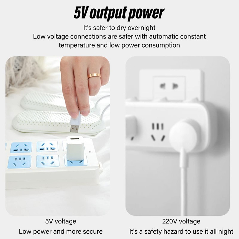 TOPINCN Power Shoe and Boot Dryer, Household USB Shoe Dryer