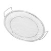 Stainless Steel Fruit Basket Double Handles Metal Mesh Drain Round