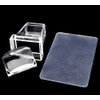 yueton Clear Jelly Soft Silicone Rectangular Nail Art Stamping Stamper