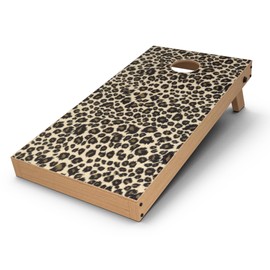 DesignSkinz - Decorative and Protective Scratch Resistant Skin Vinyl Wrap Kit for Cornhole Boards - Small Vector Cheetah Animal Print