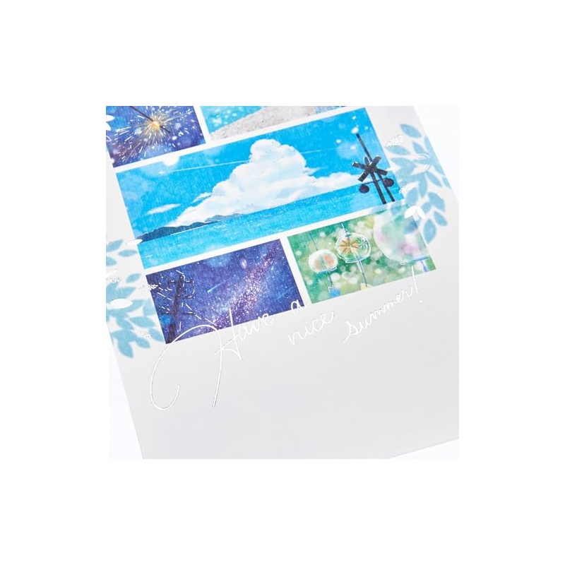 Sanrio JSP8-4 S4008 385492 Message Card Summer Postcard Summer Scene