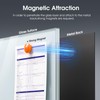 MaxGear Glass Whiteboard 36x24 Inches Wall Mounted, Magnetic White Board