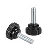 sourcing map M6 x 20mm Metric Male Thread Knurled Clamping
