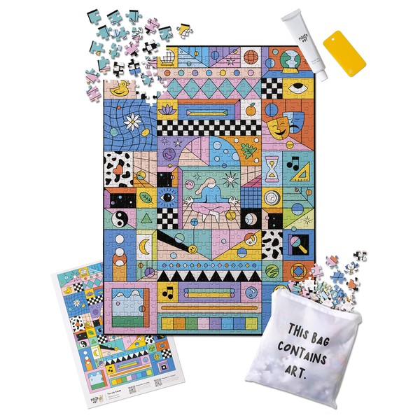Pieced Out ‘The Mind’ 500 piece Frameable Jigsaw Puzzle for