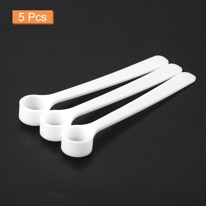 uxcell 5Pcs Teaspoon Micro Scoops 500 Milligram Mini Powder Scoops