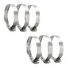 Stainless Steel Hose Clamps, Manual Tightening, Adjustable Spiral Type, Universal