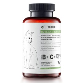 animaux Nutrients for Cats – 120 chewable tablets – Vitamins for cats, supports metabolism, immune system, skin & coat, with Vitamin B complex, Omega 3, Zinc & more