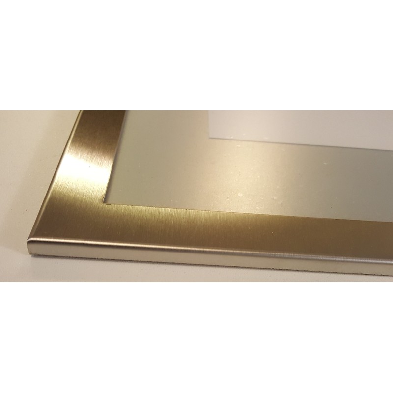 BUILDINGSIGNS.COM Elevator Certificate Frame 8.5" X 11" Stainless Steel