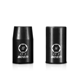 BOEN 1/2" Drive Impact Socket Set,13/14mm Shallow Sockets,Metric,6 Point,Cr-V Steel with Laser Marking - Strong and Durable