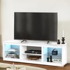 Vaczon TV Stand for 75" TVs, 66" LED Entertainment Center