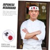 jojofuny 6pcs Japanese Headband Breathable Chef Karate Headbands for Home