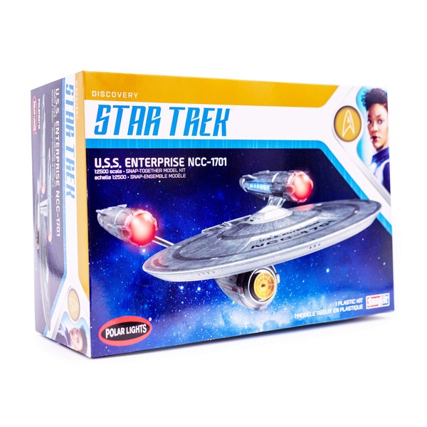 Polar Lights Star Trek Discovery USS Enterprise Snap 2T 1:2500 Ccale Model Kit