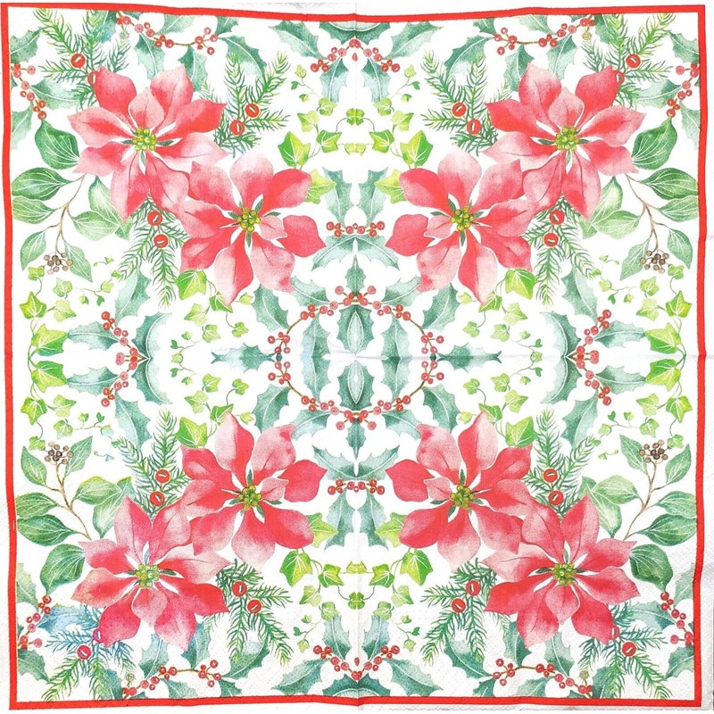 AM Decor 20-Count Luncheon Paper Napkins Christmas Dinner Holiday Party