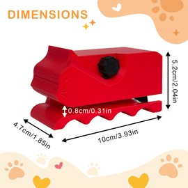 VoyaBliss Cardboard Cutter for Cat Scratchers with 10pcs Blade, Handheld Cardboard Strip Cutter, DIY Cat Scratchers Cardboard Strip Tool, for Making Cat Scratching Board (Red)