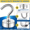 FINDMAG Magnetic Hooks, 6 Pack 22 lb+ Pull Strong Neodymium