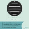 Ø 100mm / 4 inch Anthracite Metal Ventilation Grille with