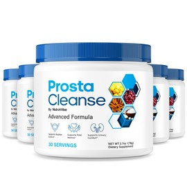 (5 Pack) Prosta Cleanse – Premium Powder Blend for Men with Natural Ingredients to Support Prostate Wellness and Daily Comfort, Great-Tasting Formula, ProstaCleanse 30-Day Supply (150 Servings)