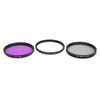 58mm Optical Glass Lens Filter Kit UV CPL FLD with