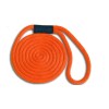 Mad Dog Solid Braid Nylon Dock Line  5/8" x 20' - Floats! Fade Proof - USA Made - ORANGE