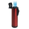 Visol Hades Butane Torch Triple Flame Refillable Gas Lighter, Built