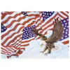 American Flag and Eagle Paper Placemats - 9.75in. X 14in.