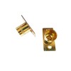 Brass Curtain Recess Rod Brackets 16mm Pole Support Sockets