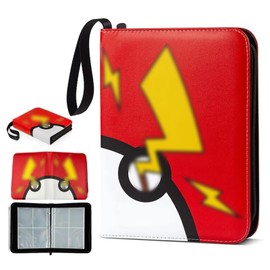 álbum de tarjetas de 400 tarjeteros,4 tarjeteros de bolsillo,400 tarjeteros de bolsillo con funda para tarjetas comerciales, tarjetero para álbum de coleccionista, juguete para regalo para (Rojo 2)