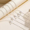 Initial Bracelets for Women Girls Sterling Silver Bufferfly Bracelets