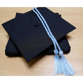 UIALECG Cordones de honor de graduación, 68 pulgadas de largo (azul cielo/blanco)