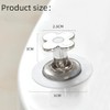 DACUAN 2PCS Toilet Push Button Flush Replacement,Flower Shape Toilet Press