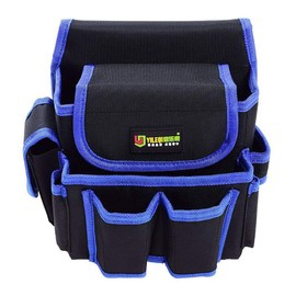 Wear-Resistant Oxford Canvas Material Thickened Tool Bag with Adjustable Belt for Electricians Technicians