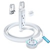 Maximm 360° Rotating Flat Plug Extension Cord with a Removable