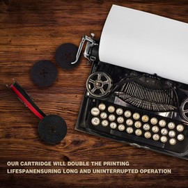 4 Pack Typewriter Ribbon Universal Twin Spool Ribbon Twin Spool Replacement Pack for Most Typewriter