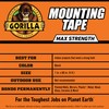 Gorilla® Max Strength Mounting Tape, Double-Sided, Instant Hold, Permanent Bond