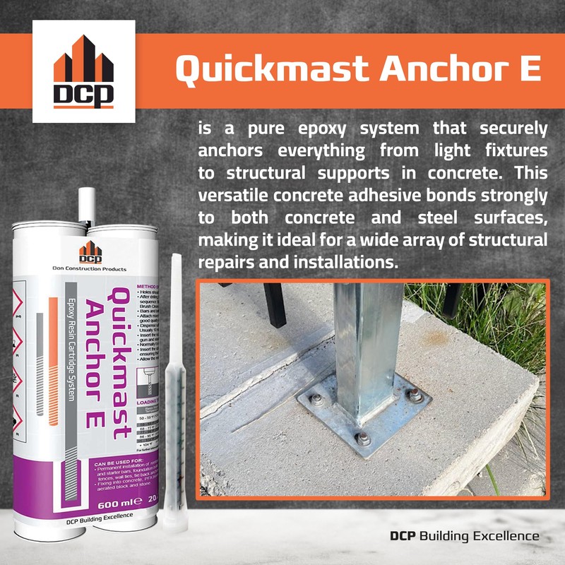 DCP Quickmast Anchor E Concrete Anchoring Epoxy - Two-Part, Dual