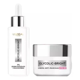 Kit Sérum y Crema Anti-manchas Glycolic Bright L'oréal