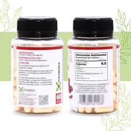 Omega 3 de Salmn  Coenzima Q10 60 Cps Energa y Bienestar Cardiovascular Alta Absorcin Ingredientes Naturales Sin Aditivos                             