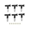 Topgageme Professional Airless Paint Spray Tips Set, T-Shaped, Black and