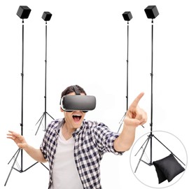 Skywin VR Tripod Stand, HTC Vive Base Station Compatible Sensor Stand and Base Station Mount for Vive Sensors or Oculus Rift Constellation (4 Stands)