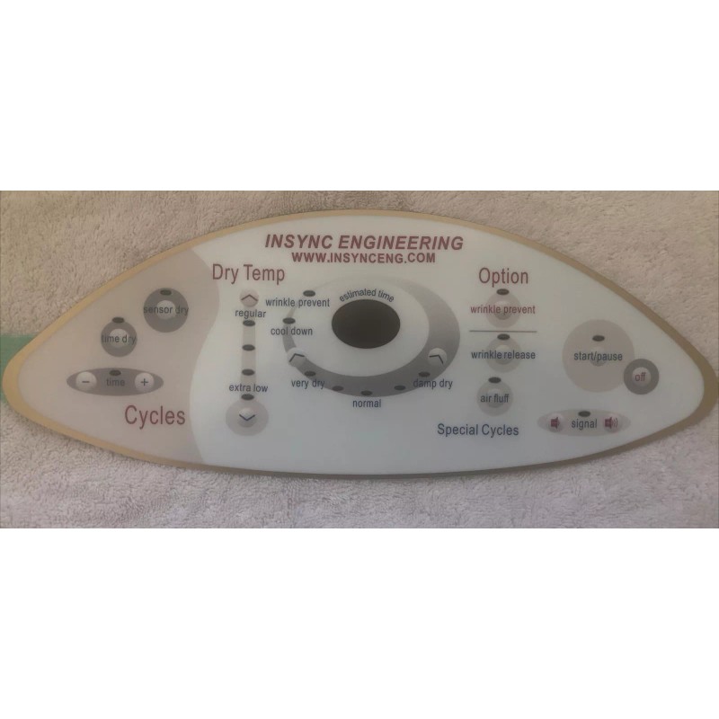 INSYNC Compatible Maytag Neptune Dryer User Interface Keypad 22004445 33002537