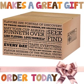 Crazy Cups Flavored Decaf Coffee Single Serve Cups For Keurig K Cup Brewer Variety Pack Sampler, 20 Count (Decaf Sampler)