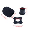 Pastlla 4pcs Microphone Protection Shakeproof Anti-Rolling Wireless Handheld Microphone Silicone