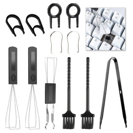 Fadwons 12 Piece Keycap Remover, Keycap Swapper Switch Puller Keycap Puller with Precision Tweezers and Cleaning Brush for Mechanical and Standard Keyboards, Essential Maintenance Tools for Keyboards